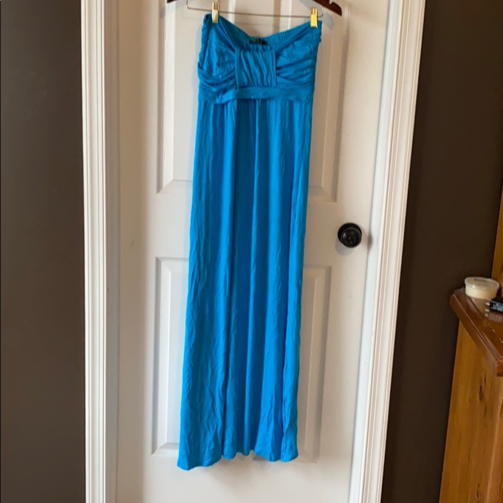 New strapless maxi dress